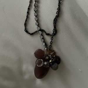 Purple beaded necklace